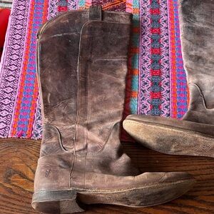 Frye Brown Leather Riding Boots
